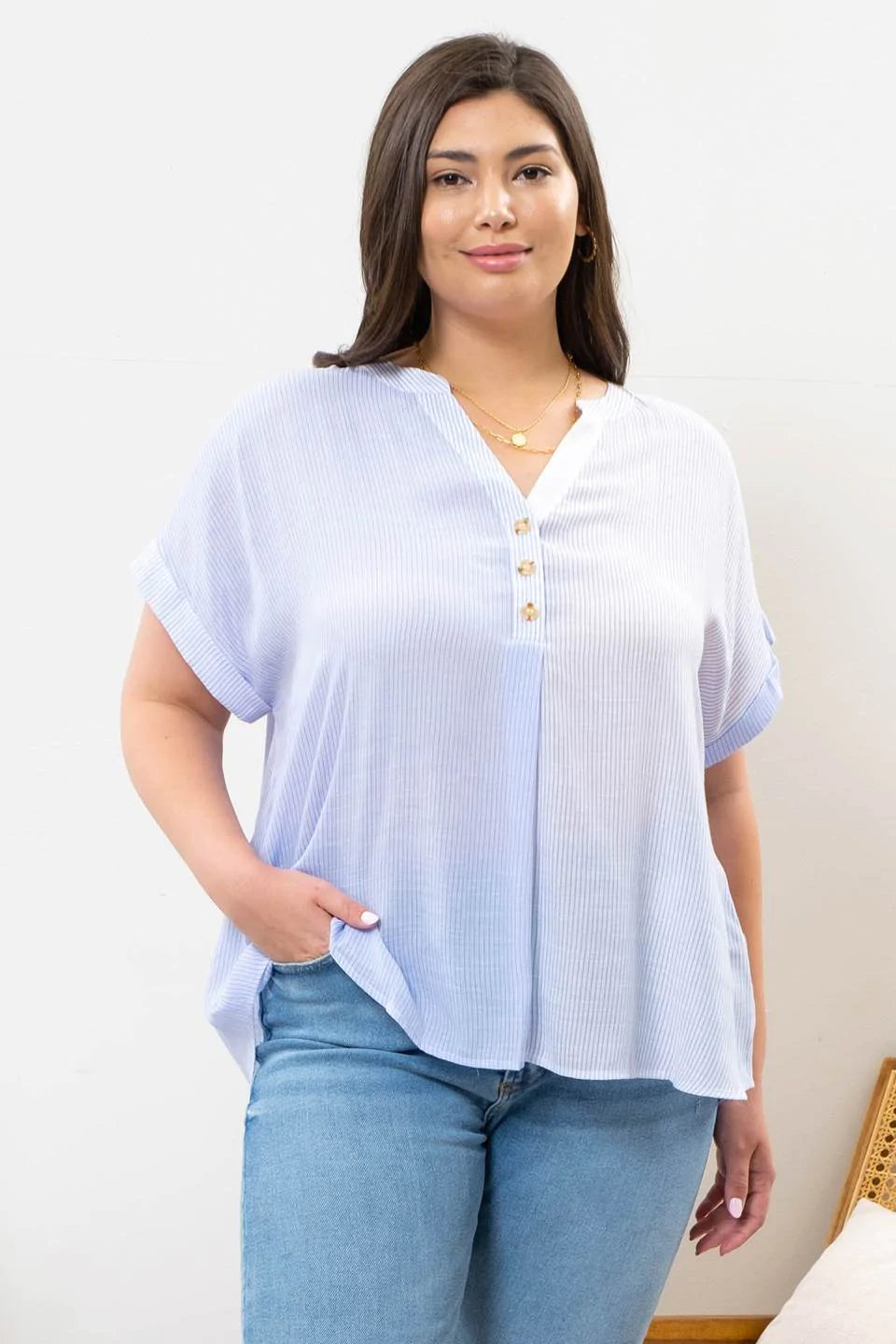 Plus Striped Top