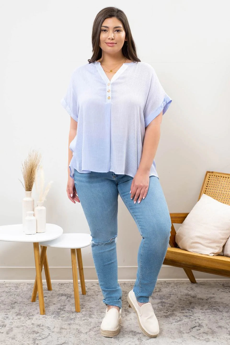 Plus Striped Top